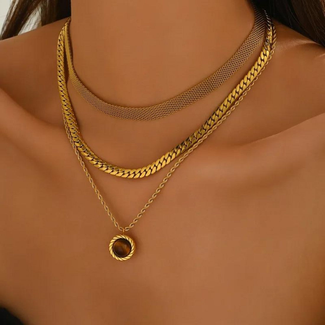 Set Elviana - 3 Necklaces